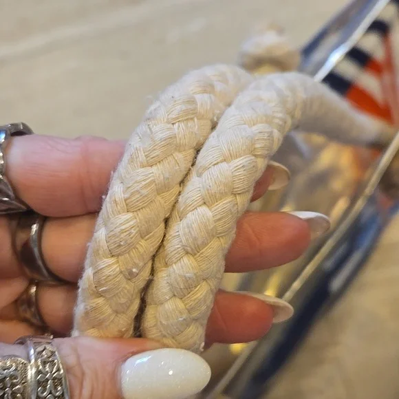 Lilly Pulitzer Shoreline "Raise the Sails" Vinyl Tote Bag - Picture 4 of 14